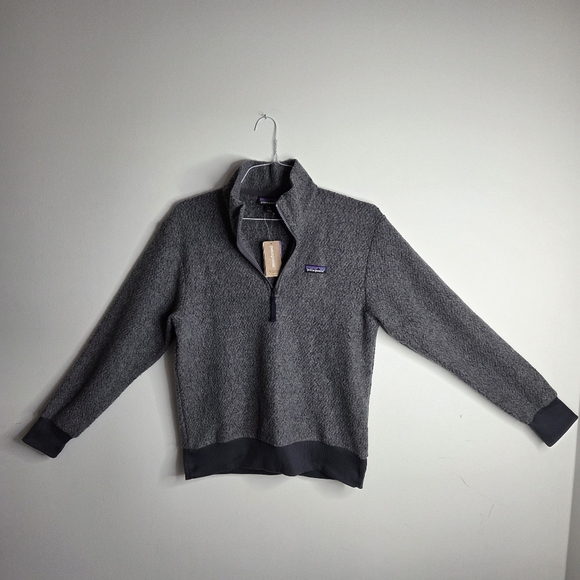 Patagonia Men's NWT Woolyester Fleece Pullover - Size Small - Gray - Quarter Zip - Picture 1 of 9
